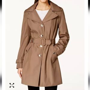 Women's Tan Belted Trench Coat